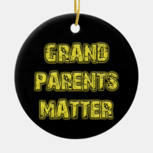 Grandparents matter - especially on Christmas! Ceramic Tree Decoration