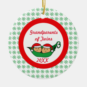 Grandparents of Twins Ornament