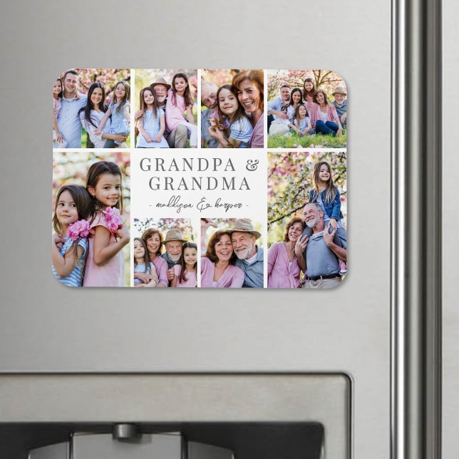 Grandparents Photo Collage Magnet (Grandparents Photo Collage Magnet )