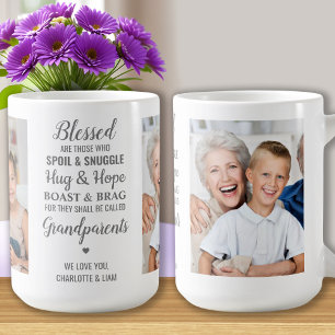Grandparents Poem Personalised 2 Photo Coffee Mug