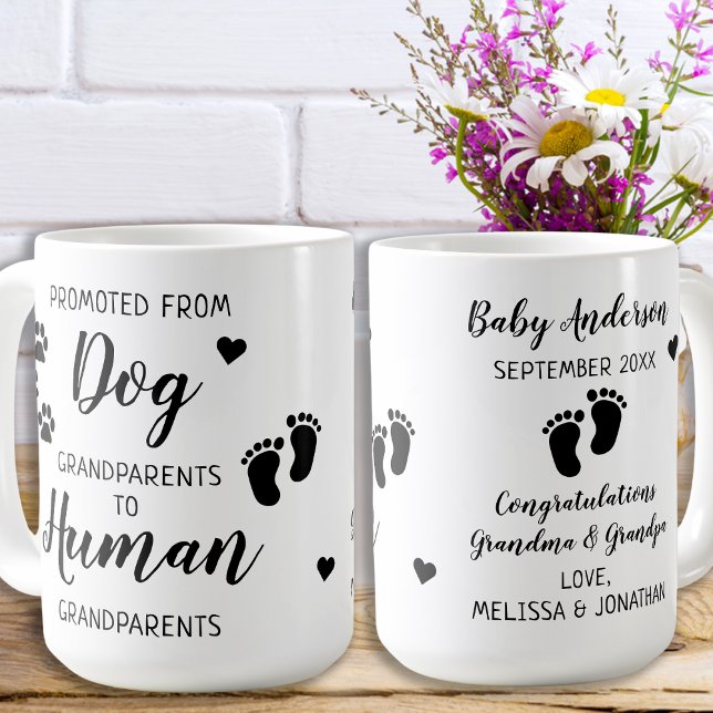 Grandparents Pregnancy Announcement Coffee Mug (Creator Uploaded)