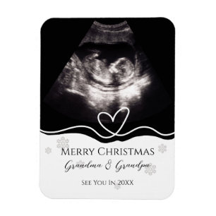 Grandparents Pregnancy Announcement Ultrasound Magnet
