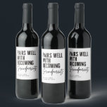 Grandparents Pregnancy Announcement Wine Labels<br><div class="desc">Our pregnancy announcement wine labels make a great gift to surprise the new grandparents! Personalise with your last name and the arrival date. Your parents and in laws can not only enjoy a toast to the news,  they'll also have a keepsake to remember your pregnancy reveal!</div>