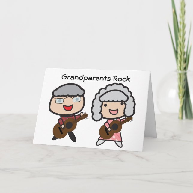 Grandparents Rock Card (Front)