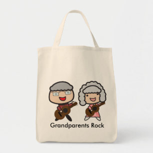 Grandparents Rock Personalise Tote Bag