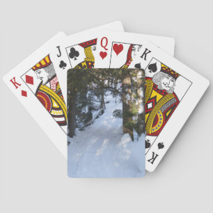 Grandparents Snowmobile Trail Playing Cards