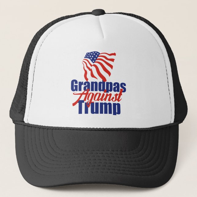 Grandpas Against Trump Trucker Hat (Front)