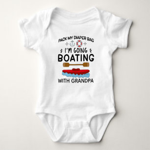 Grandpa's Boat   I'm Going Boating with Grandpa Baby Bodysuit