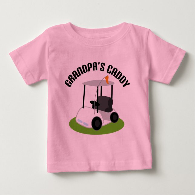 Grandpas Caddy (Golf) Baby T-Shirt (Front)