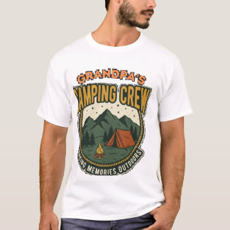 Grandpas Camping Crew Vintage Outdoor Graphic T-Shirt