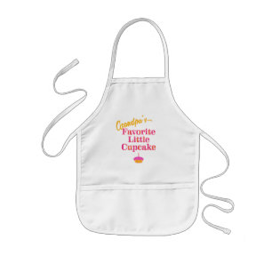 Grandpa's Favourite Little Cupcake Kids Apron