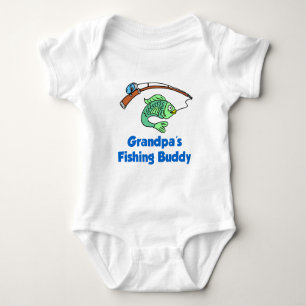 Grandpa's Fishing Buddy Baby Bodysuit