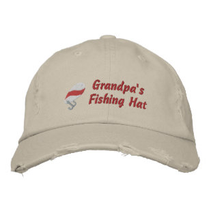 Grandpa's Fishing Hat Customi Personalised