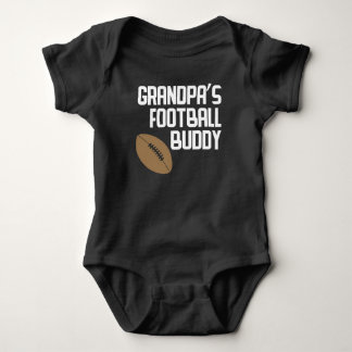 Grandpa's Football Buddy Baby Bodysuit