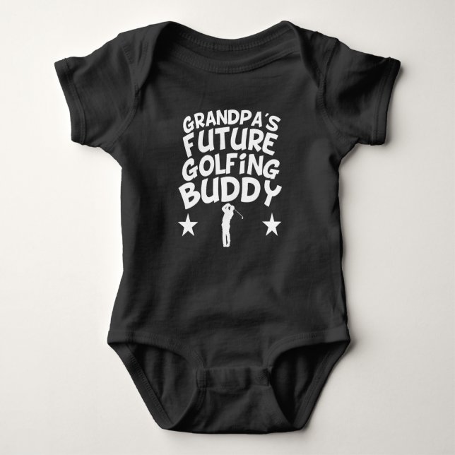 Grandpa's Future Golfing Buddy Baby Bodysuit (Front)