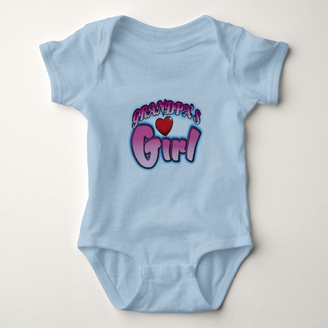 Grandpa's Girl Baby Bodysuit (Front)