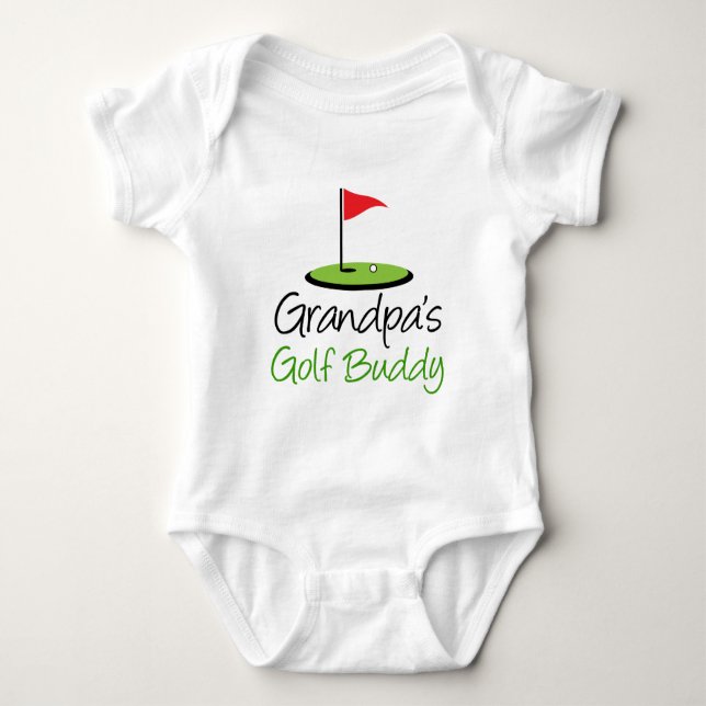 Grandpa's Golf Buddy Baby Bodysuit (Front)