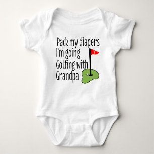 Grandpa's Golfing Buddy Baby Bodysuit