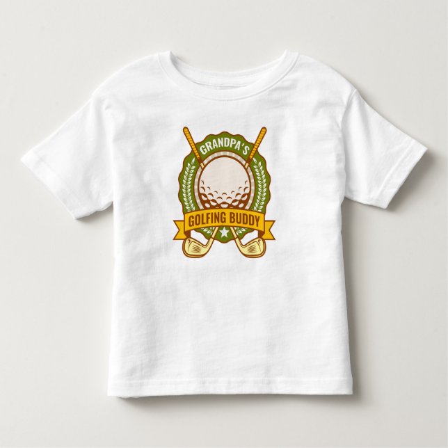 Grandpa's Golfing Buddy Toddler T-Shirt (Front)