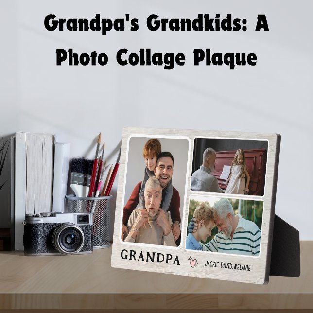 Grandpa's Grandkids: A Photo Collage Plaque (Grandpa's Grandkids: A Photo Collage Plaque)