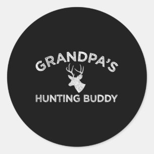 Grandpa's Hunting Buddy Fun Deer Hunting  Classic Round Sticker