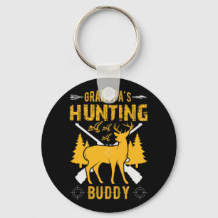Grandpa's Hunting Buddy Grandson Hunting Buddies Key Ring