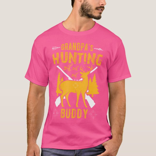 Grandpa'S Hunting Buddy Grandson Hunting Buddies T-Shirt (Front)