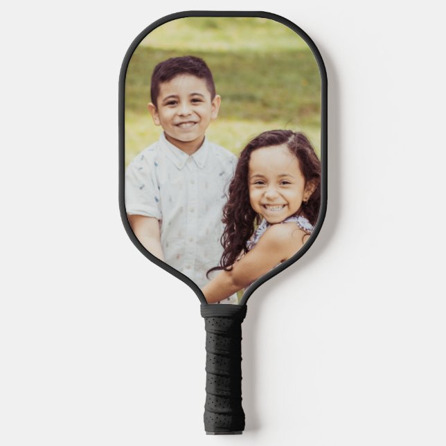 Grandpa's Li'l Nuggets! Custom Photo & Names Pickleball Paddle (Front)