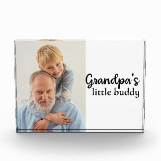 Grandpa's Little Buddy with Photo Block