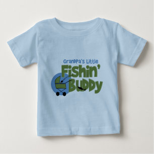 Grandpa's Little Fishin' Buddy Baby T-Shirt