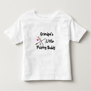 Grandpa's Little Fishing Buddy T Shirt