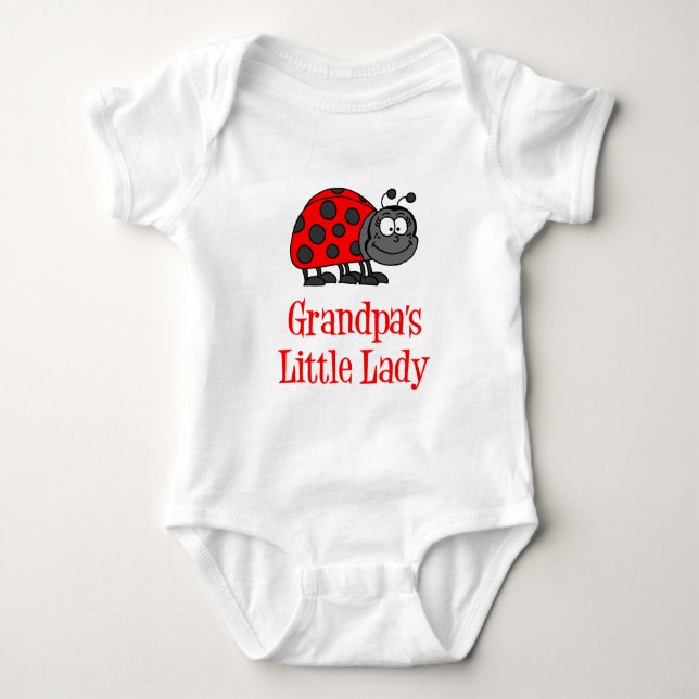 Grandpa's Little Lady Baby Bodysuit (Front)
