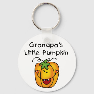 Grandpa's Little Pumpkin Tshirts and Gifts Key Ring
