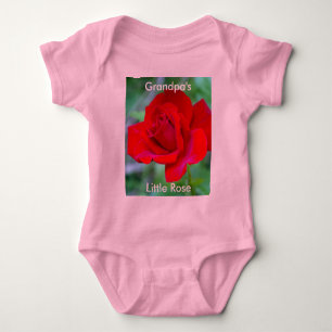 Grandpa's Little Rose Baby Jersey Bodysuit