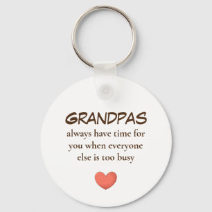 Grandpas Not to Busy  theme keychains
