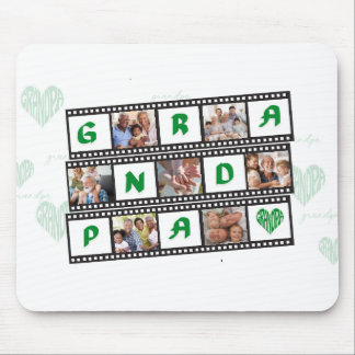 Grandpa's Personalised Gift with 7 Family Photos! Mouse Pad