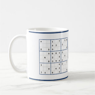 Grandpa's Sudoku Easy Real Puzzle Personalized Coffee Mug