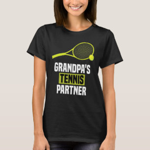 Grandpa's Tennis Partner Funny Tennis T-Shirt
