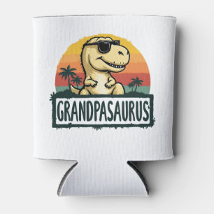Grandpasaurus Dinosaur Grandpa Saurus Father's Day Can Cooler