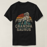 Grandpasaurus Dinosaur Grandpa Saurus Father's Day T-Shirt<br><div class="desc">Get this funny saying outfit for your special proud grandpa from granddaughter, grandson, grandchildren, on father's day or christmas, grandparents day, or any other Occasion. show how much grandad is loved and appreciated. A retro and vintage design to show your granddad that he's the coolest and world's best grandfather in...</div>