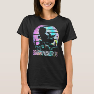 Grandpasaurus Retro Grandpa Saurus Dinosaur Kid Fa T-Shirt