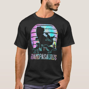 Grandpasaurus Retro Grandpa Saurus Dinosaur Kid Fa T-Shirt
