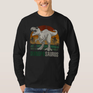 Grandpasaurus Rex  Grandpa Saurus Family T-Shirt