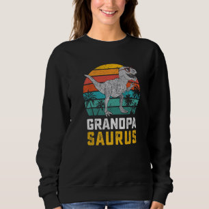 Grandpasaurus T Rex Dinosaur Grandpa Saurus Family Sweatshirt