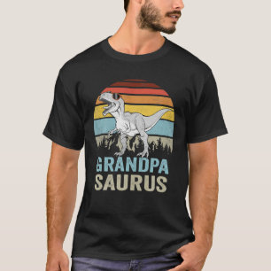 Grandpasaurus T Rex Dinosaur Grandpa Saurus Family T-Shirt