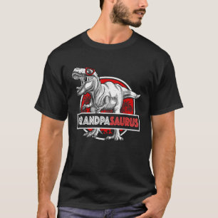 Grandpasaurus T Rex Matching Funny Grandpa Saurus T-Shirt