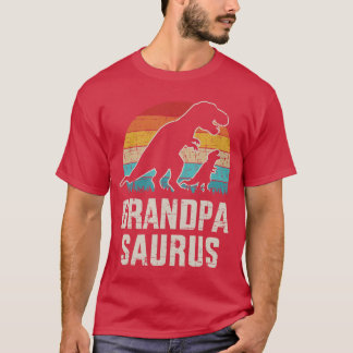 Grandpasaurus vintage dinosaur for grandpa from gr T-Shirt