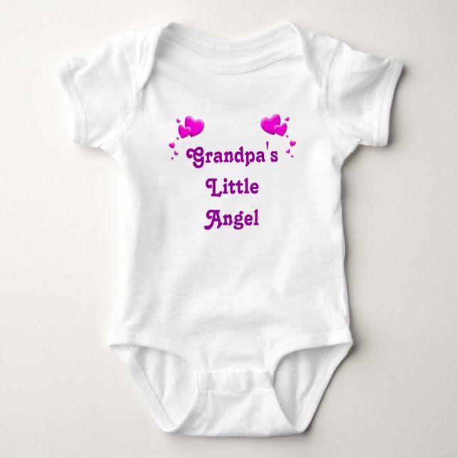 Grandpa'sLittleAngel Baby Bodysuit (Front)