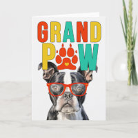 GrandPAW Boston Terrier GrandDOG Grandparents Day