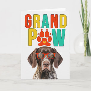 GrandPAW Pointer GrandDOG Grandparents Day Holiday Card
